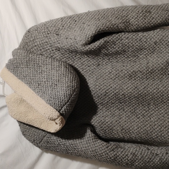 Free People Wool Blend Thick Fleece Vintage Coat W Hood Sz.SP Gently Worn - Picture 9 of 12